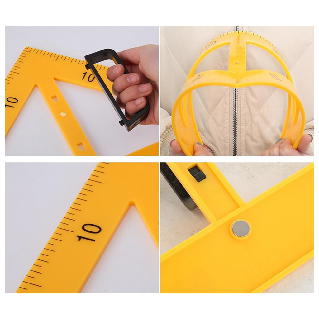 Math Geometry Set With Compass - Math Geometry Ruler Set for Blackboard