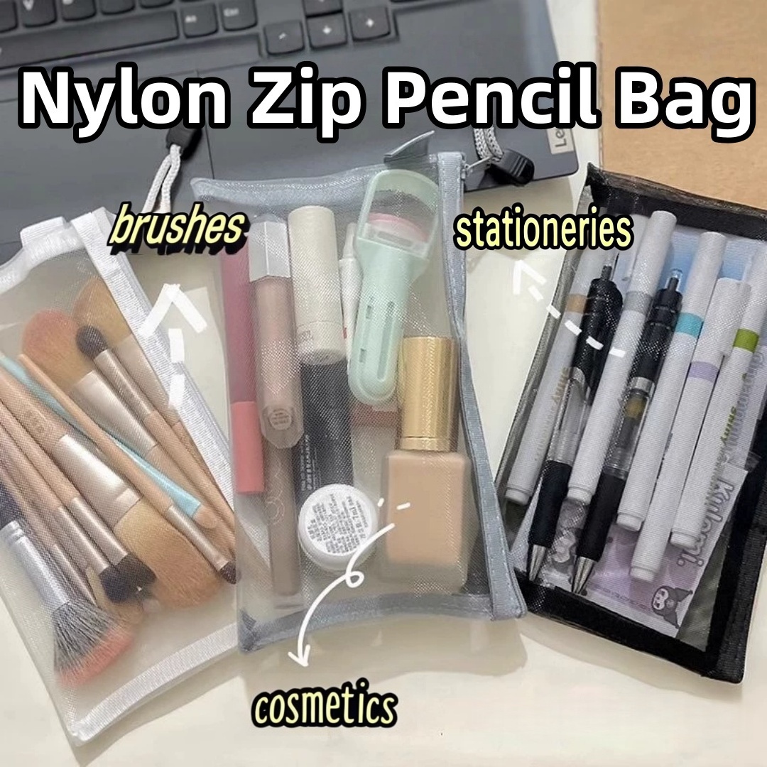 Portable Office Stationery Pou - đánh giá và giá Clear Mesh Pencil Pouch For Exam