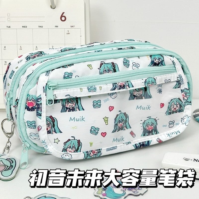 Hatsune Miku Pencil Bag Cute C - đánh giá và giá Aesthetic Large Pencil Case Pouch