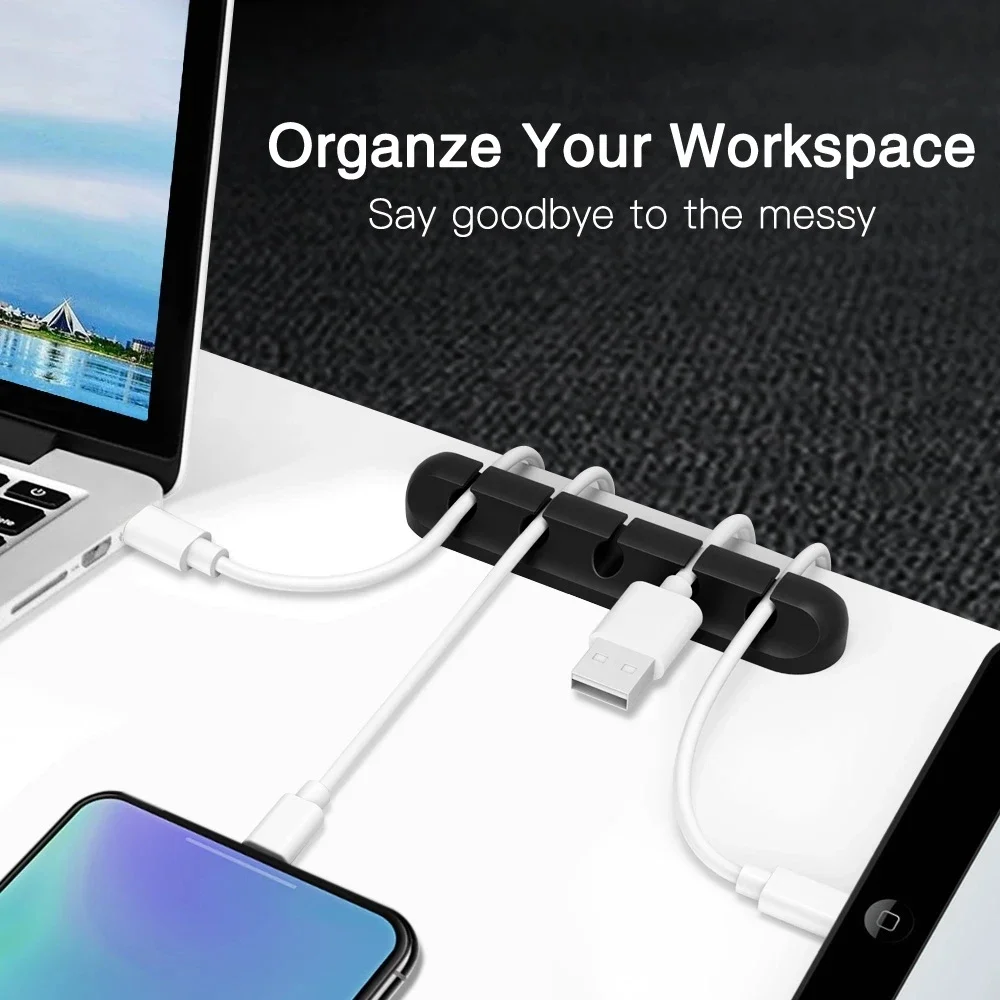 Silicone USB Cable Organizer U - đánh giá và giá Desk Accessories