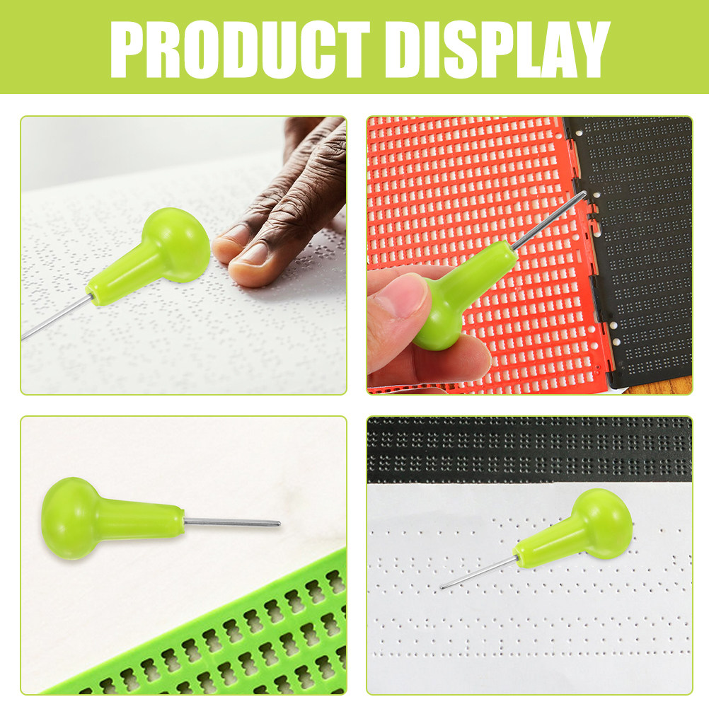 2Pcs Plastic Braille Pen Blind - đánh giá và giá Writing Tools